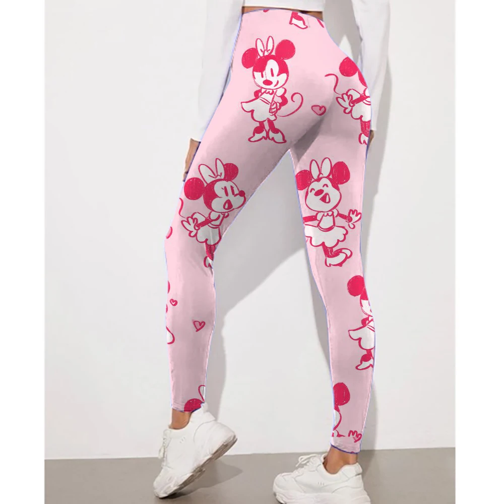 Hello Kitty print Sports Leggings Woman Low Impact Yoga Pants Tummy Control Squat Proof Gym Fitness Workout Scrunch Butt Tights