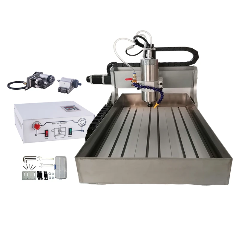 CNC Router 3040 Engraving Milling Machine 3 4axis Metal Engraver Carver 800W 1500W 2200W with Water Tank for Stone Woodworking