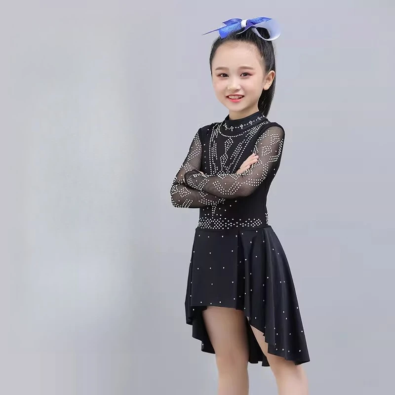 

Custom starting from 5 pieces Jazz Dance Suit Children's Cheerleading Suit Figure Skating Artistic Gymnastics Competition Suit
