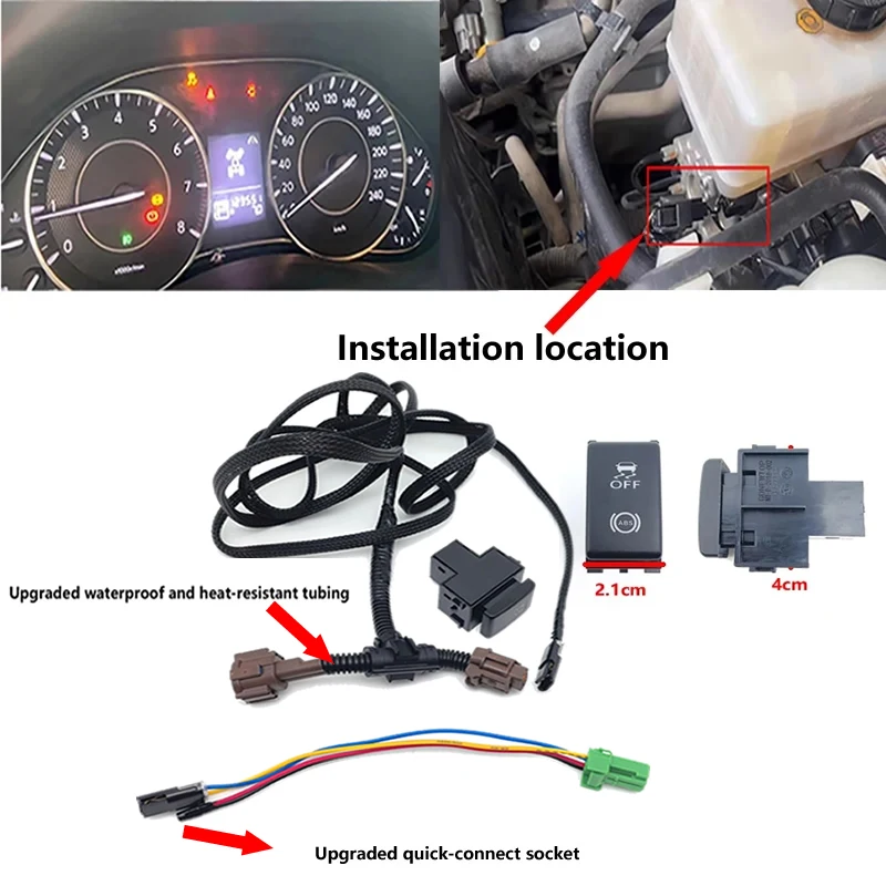 ABS Anti-Slip Switch For Nissan Patrol Y61 ABS Traction Control Switch ABS Skid Control Switch Available For Nissan SAFARI Y61