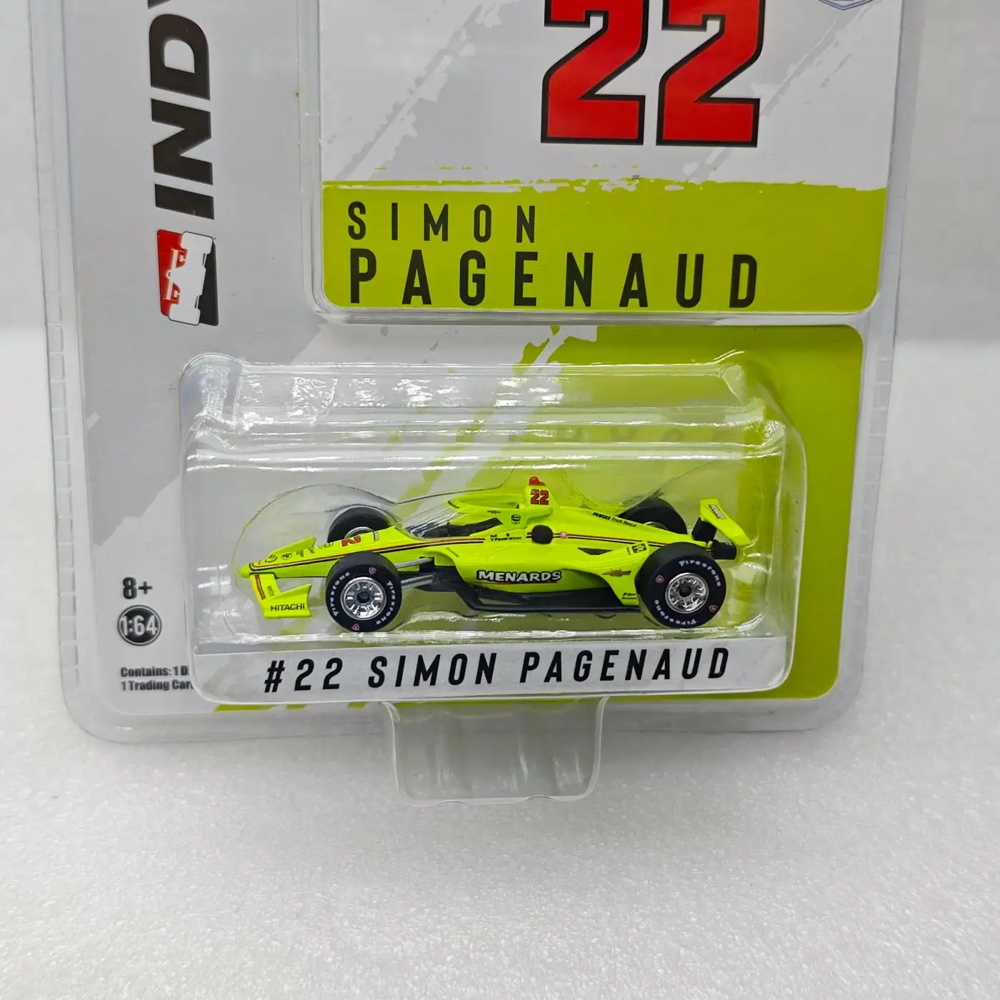 

GreenLlight 1:64 Серия NTT IndyCar - # 22 Simon Pagenaud, имитация литья под давлением автомобиля, модель автомобиля из металлического сплава, коллекция детских игрушек, подарки