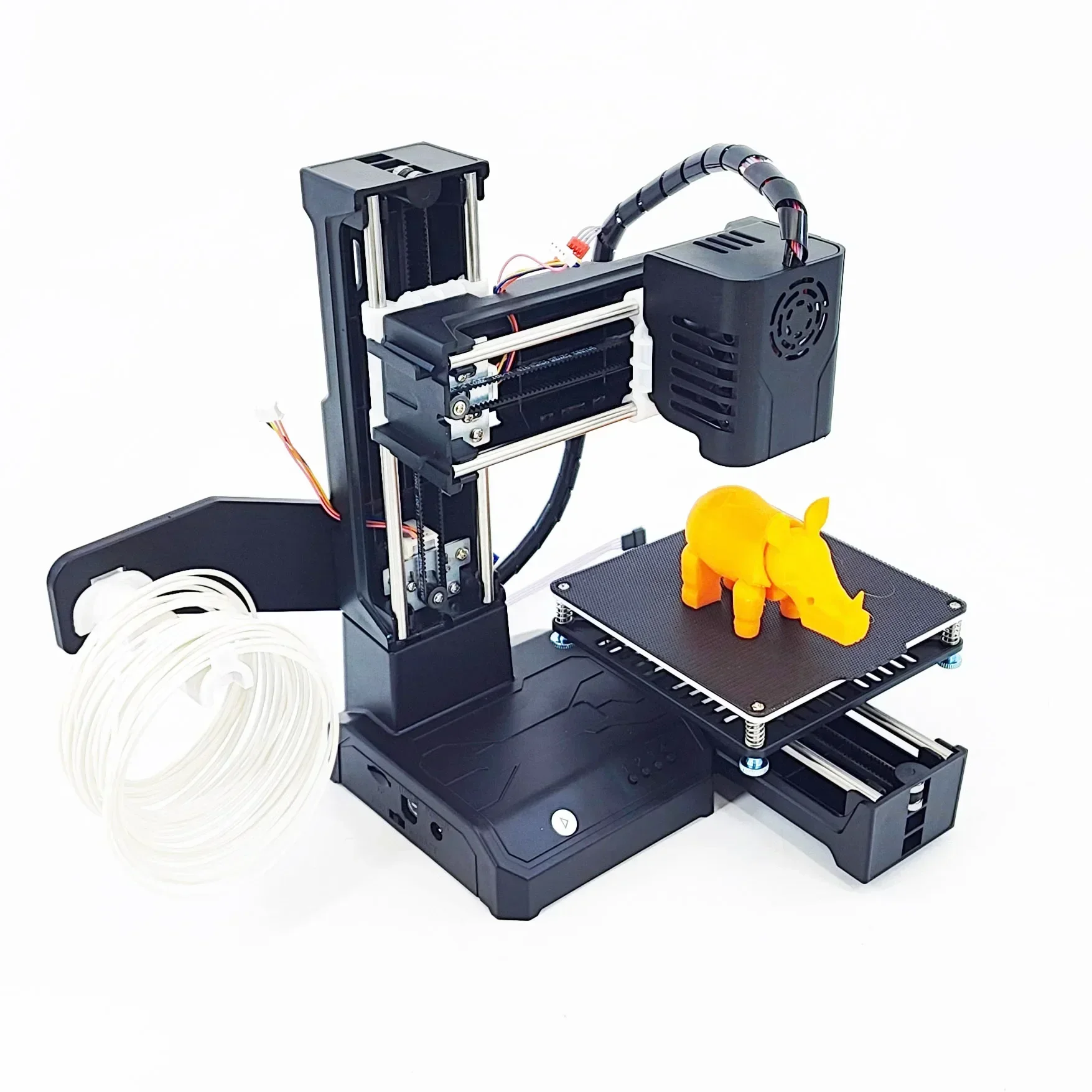 K9 Mini drukarka 3D łatwa w użyciu poziom wejścia prezent drukarka 3D FDM TPU PLA Filament 1.75mm czarny