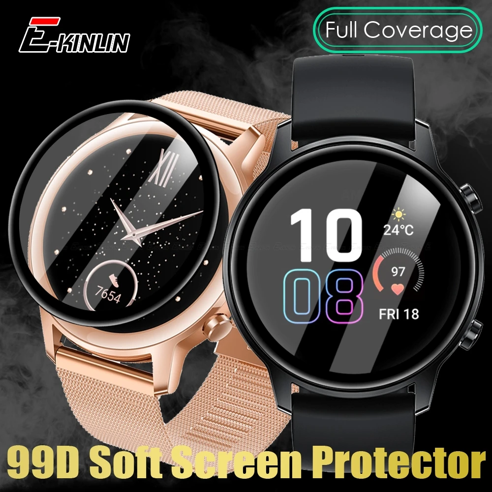 Full Curved 99D Screen Protector For Huawei Honor MagicWatch 2 42mm 46mm Magic Watch2 Smart Watch Soft Protective Film Not Glass