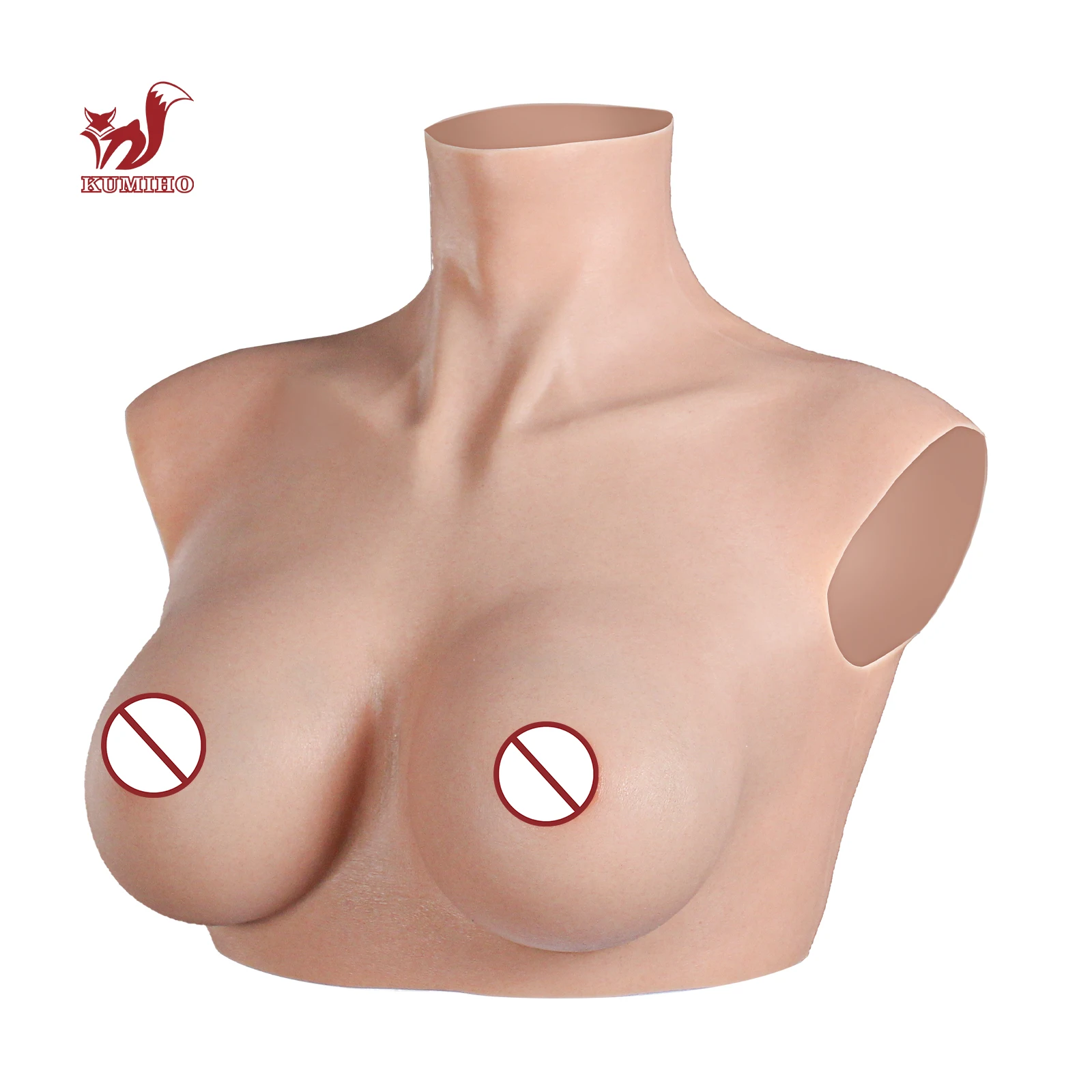 KUMIHO Realistic Silicone Breast Form Fake Chest Man A/B/C/D/E/G Cup Drag Queen Shemale Transgender Shemale Cosplay