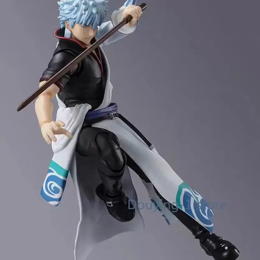 

В наличии 100% оригинал, новый Bandai SHF Gintama Sakata Gintoki, экшн-фигурка, игрушка, Коллекционная модель, аниме-фигурка, модель игрушки
