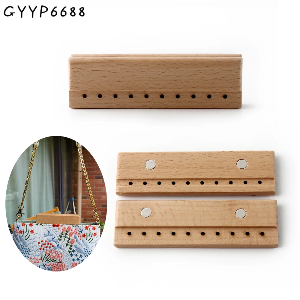 

1/3/5Sets 101x30mm Natural Magnetic Purse Frame Bag Handle For Women Handbag DIY Sewing Brackets Making Kiss Lock Accessories