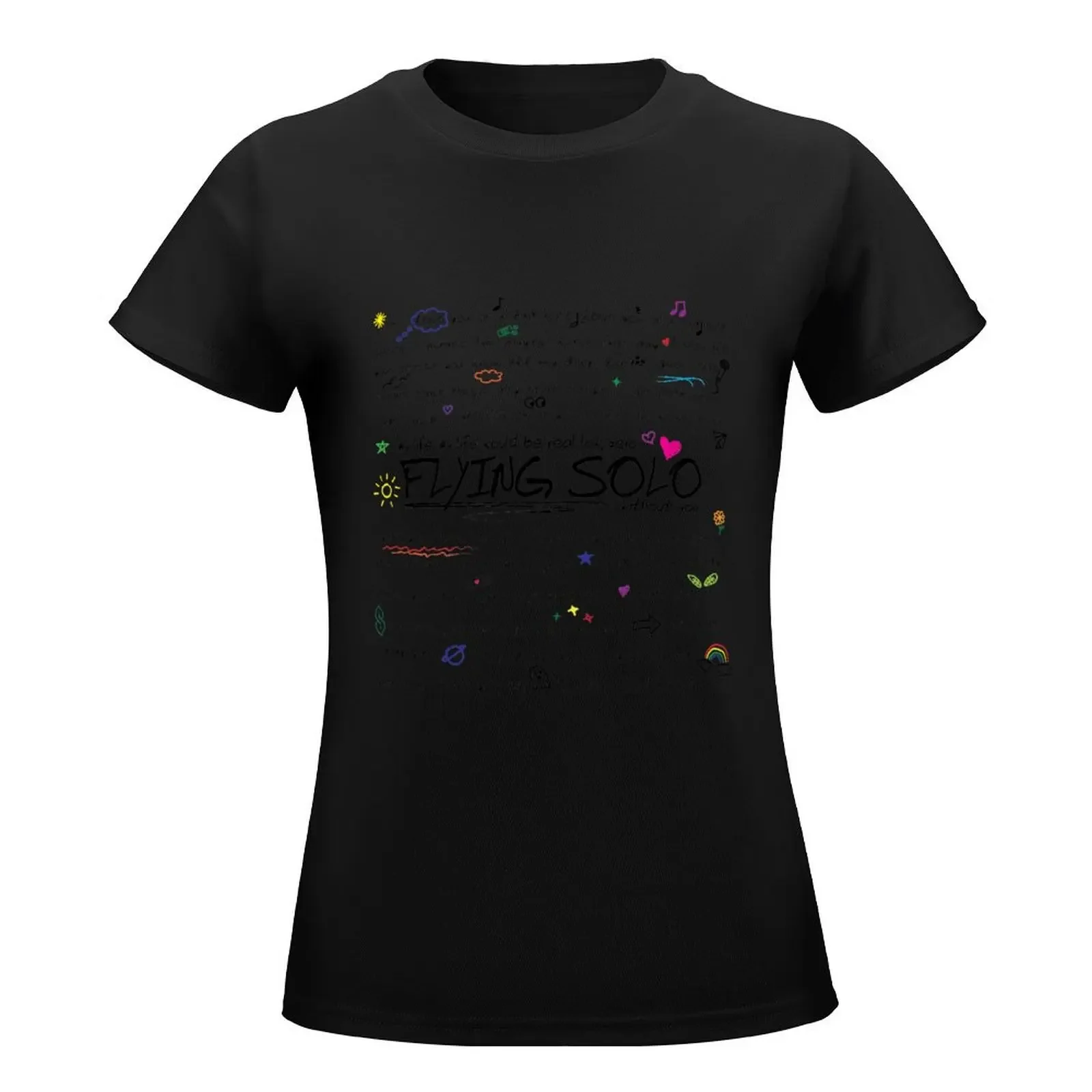 Flying Solo Julie and the Phantoms T-Shirt summer tops quick-drying animal prinfor sublime workout shirts for Women