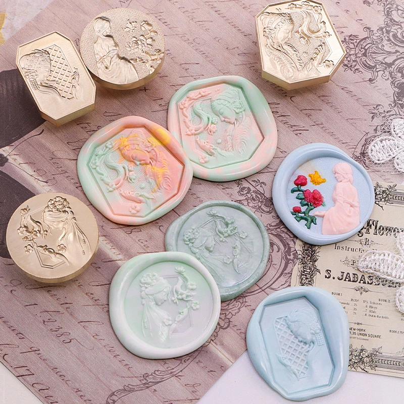 ซีรีย์ไฟแลคเกอร์สไตล์โบราณ Relief ทองเหลืองรูปตัวละครสามมิติงานฝีมือแบบฝ้าหลายชั้น DIY