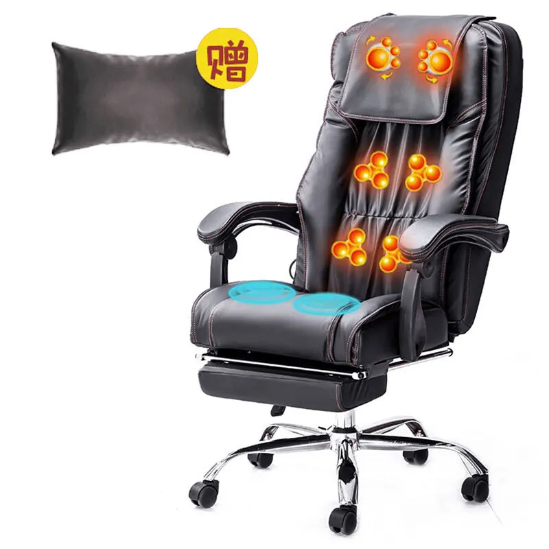 Office massage chair kneading heating multi-functional computer chair, home modern simple sofa leisure chair