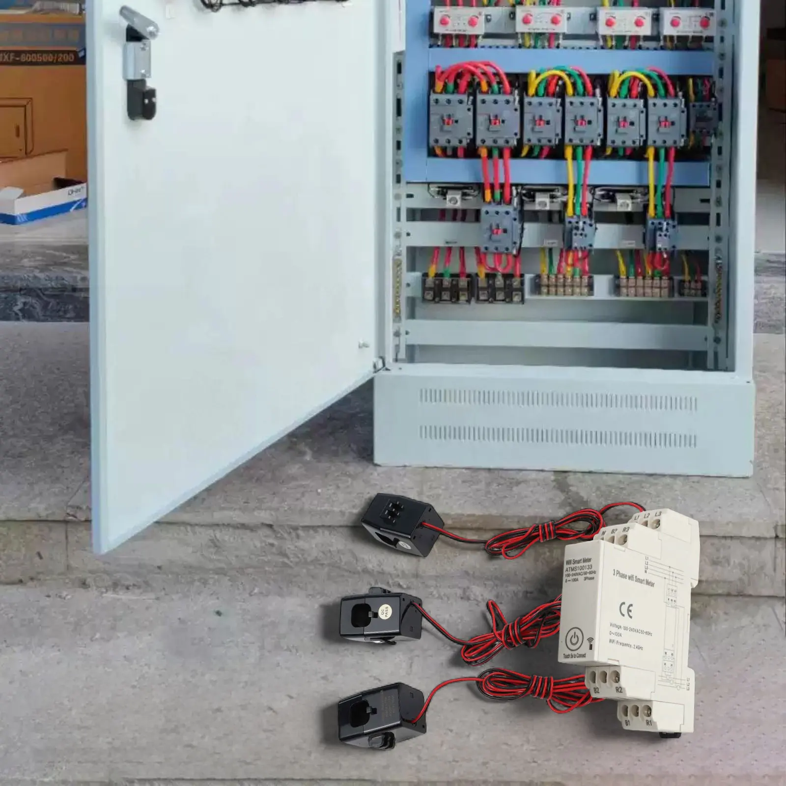 

Current Transformer Smart Energy Meter Energy Management AC 3x230V 400V Real-Time Monitoring Low Power Consumption 2.4GHz WiFi