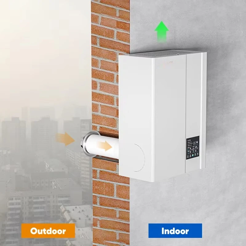 Wall Mounted HEPA Carbon Air Purifier Bedroom Living Room WiFi App Control Home One-way Flow Fresh Air Ventilation System