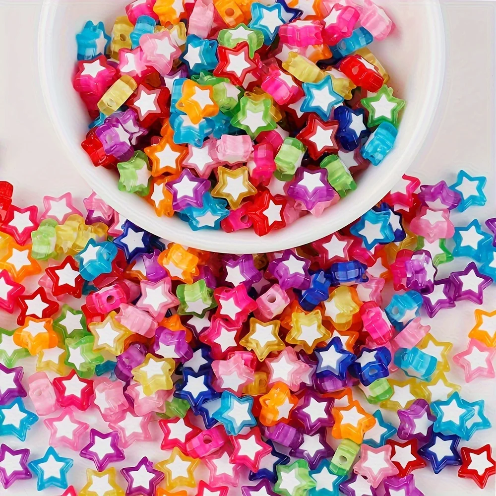 110pcs Two tone Drip Oil Little Peach Heart Plum Blossom Five pointed Star Butterfly, Very Beautiful DIY Production Supplies view 3