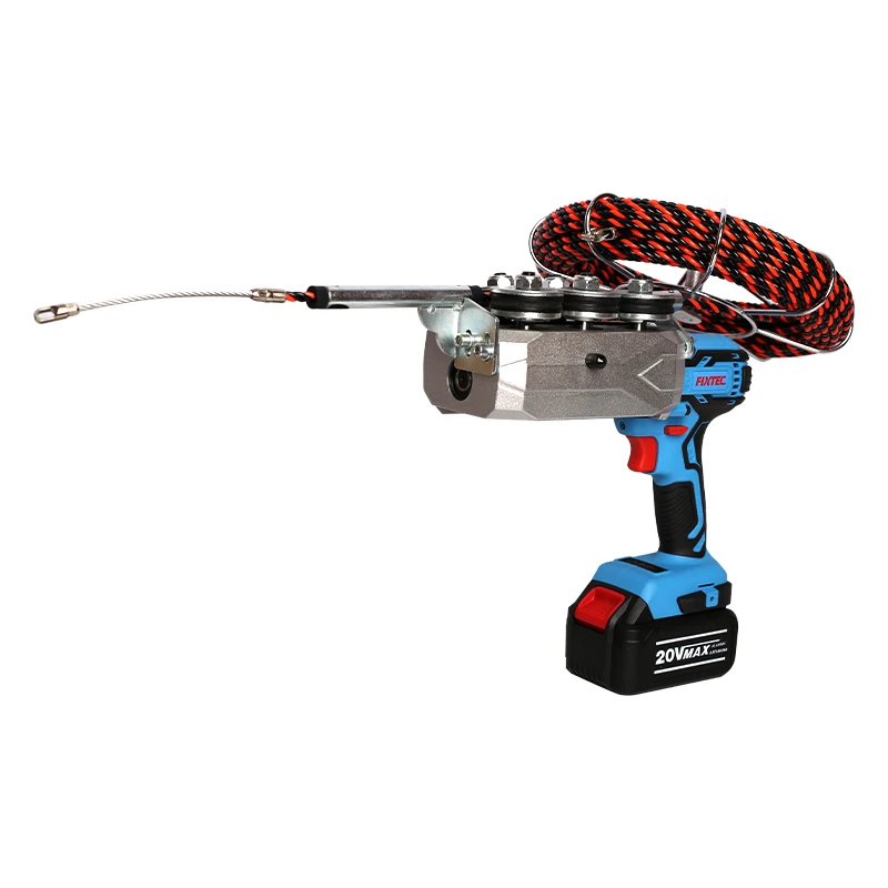 20V Lithium Cordless Electric Wire Puller, Automatic Brushless Electrician Stringing Equipment