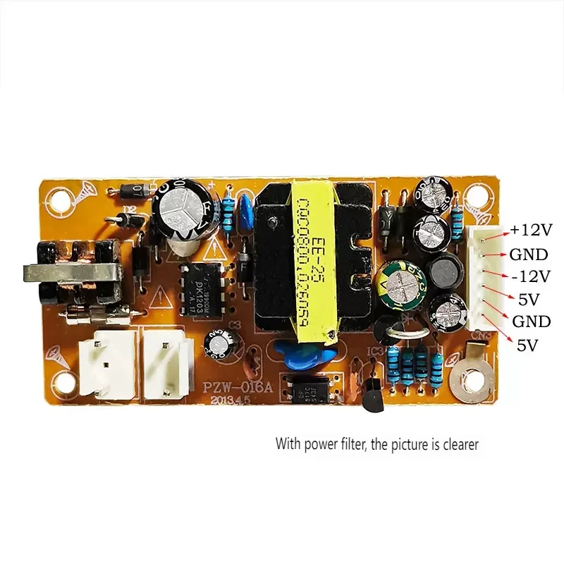 (1 pz/lotto) lettore DVD VCD EVD Switch modulo di alimentazione schema IC + scheda di alimentazione universale 5V + 12V-12V