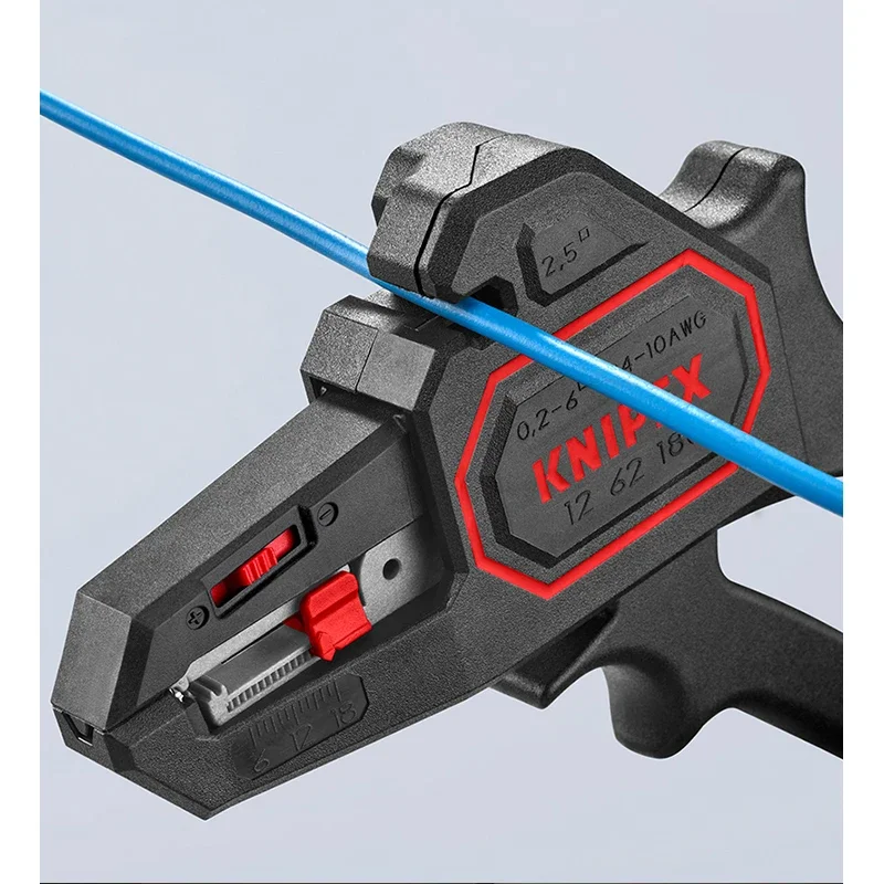 KNIPEX 12 62 180 7.1 inch insulation stripper electrician multi-function automatic cutting crimping stripping pliers Germany