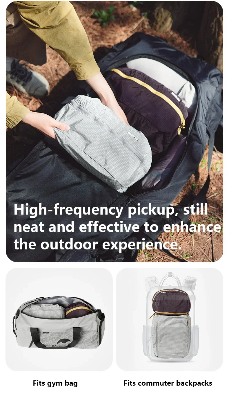 Naturehike Aufbewahrungstasche, Camping, ultraleicht, wasserdicht, Organisationstasche, faltbar, für Reisen, Make-up, Toilettenartikel, multifunktionale Tasche – Detail 4