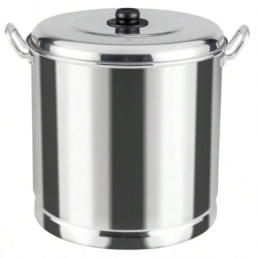 

Aluminum 27.5 Quart Steamer Pot with Steamer Tray and Lid for Kitchen Use Durable Lightweight Easy to Clean