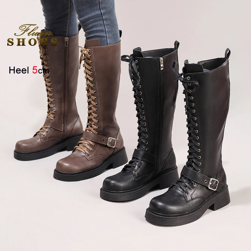 Fashion Lace-Up Hig… - image