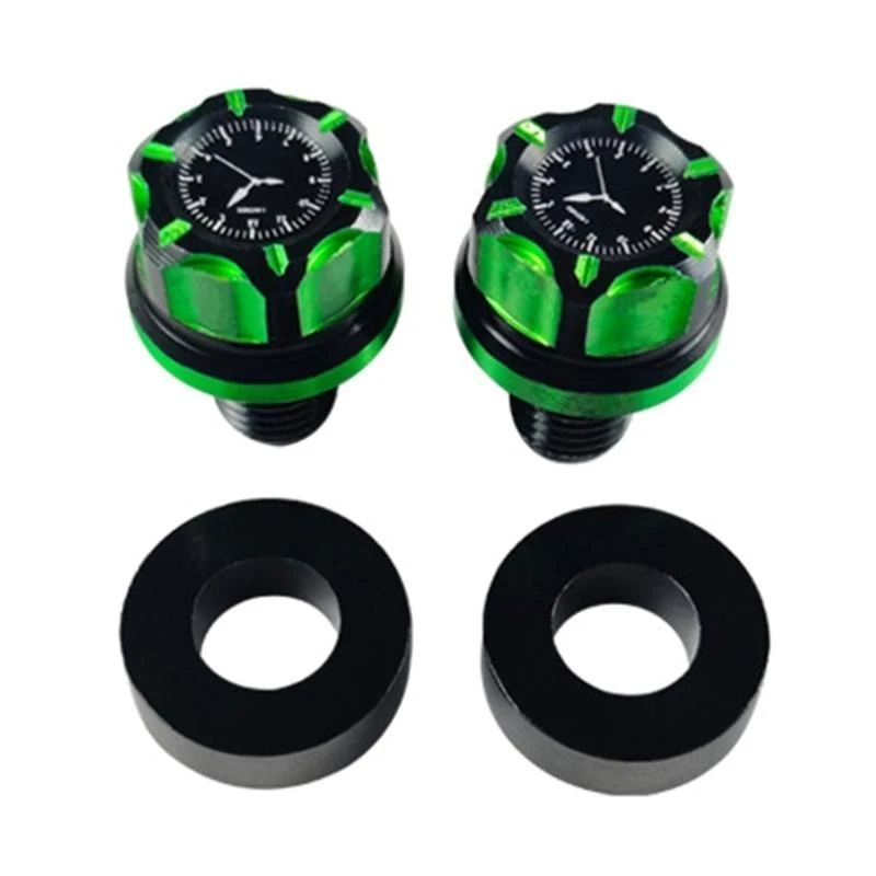 XA6H 2Pcs Motorcycle Hole Rustproof Screws Universal Aluminum Rearview Plugs for Most Motorbike Scooter