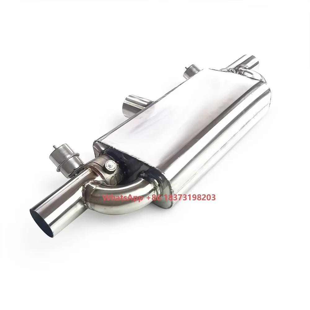 

Stainless Steel Universal Exhaust Muffler with Control Valve, Intake Pipe Diameter 63mm, 70mm, 76mm Customizable Exhaust System