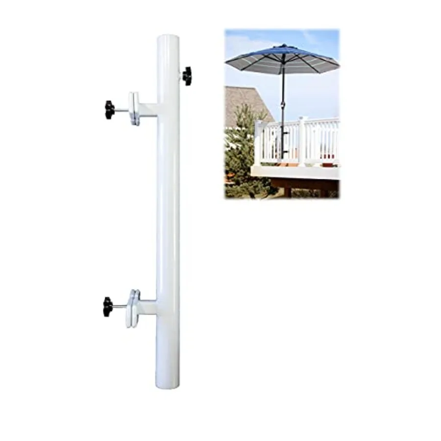 

Держатель для зонта для патио с простой установкой - Компактный дизайн для экономии места - Основание и крепление для уличного зонта - Крепится к R