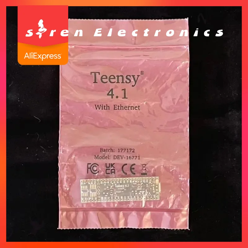Teensy 4.1 Board NXP iMXRT1062 crossover MCU With Ethernet four times larger flash memory than Teensy 4.0 DEV-16771