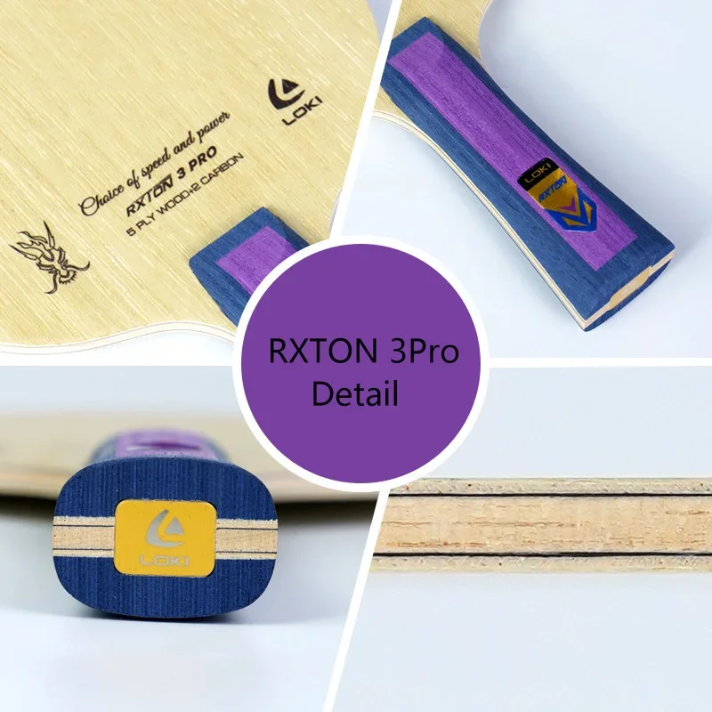 شفرة لوكي تنس الطاولة ، مضرب بينغ بونغ الأصلي ، RXTON 3Pro ، 5Pro ، 5Pro ، 7Pro ، 9Pro ، 2 كربون ، مجداف للهجوم السريع