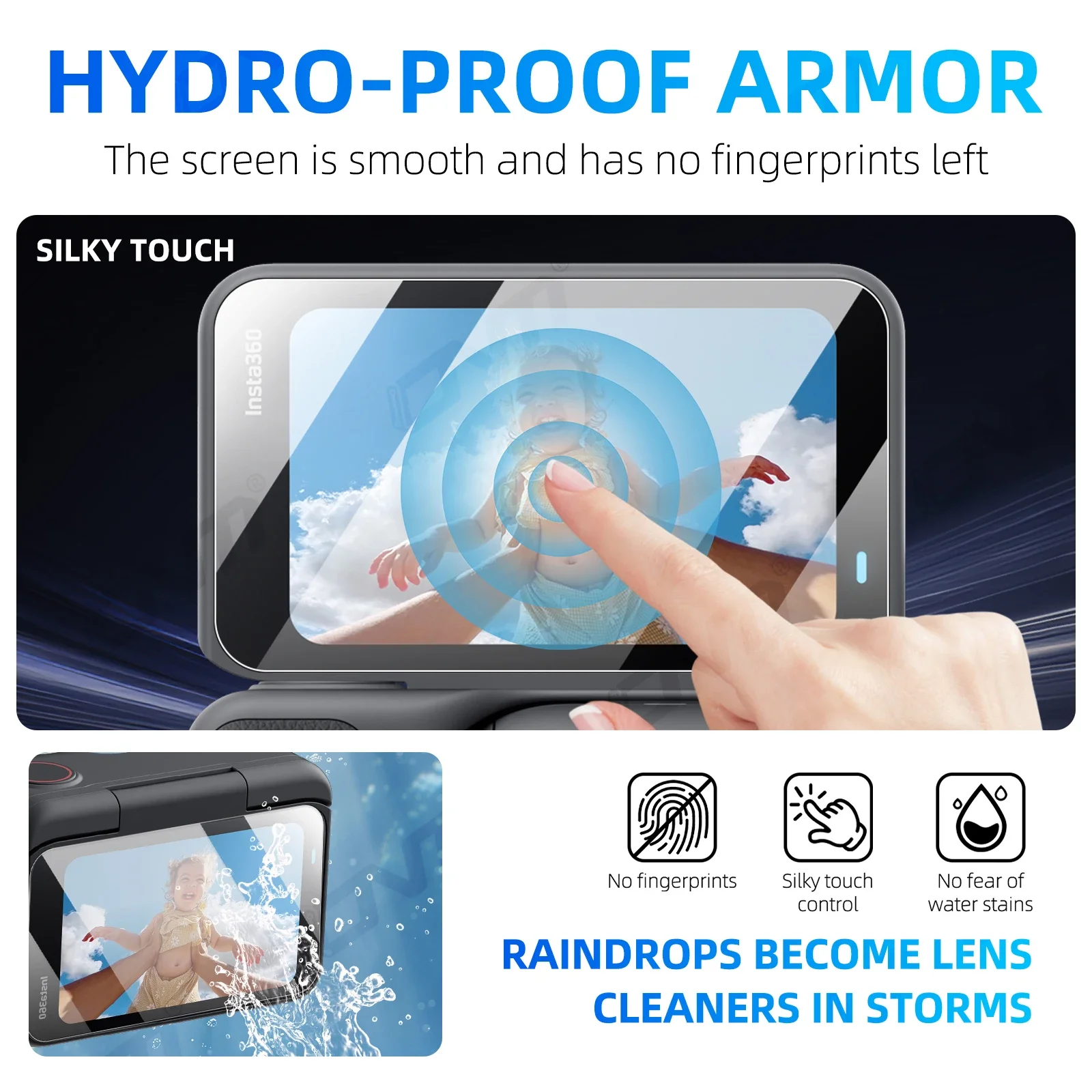 9H Tempered Glass for Insta360 Go Ultra HD Ultra-Clear Camera Lens Screen Protector Film for Insta 360 Go Ultra Accessories Set - Image 3