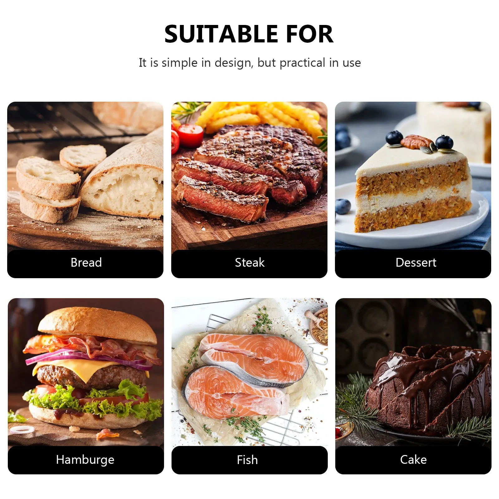 

Food Clamp Multipurpose Stainless Steel Bread Clip Barbecue Tong Rustproof Heat Resistant Lightweight Easy Grip Kitchen Serving