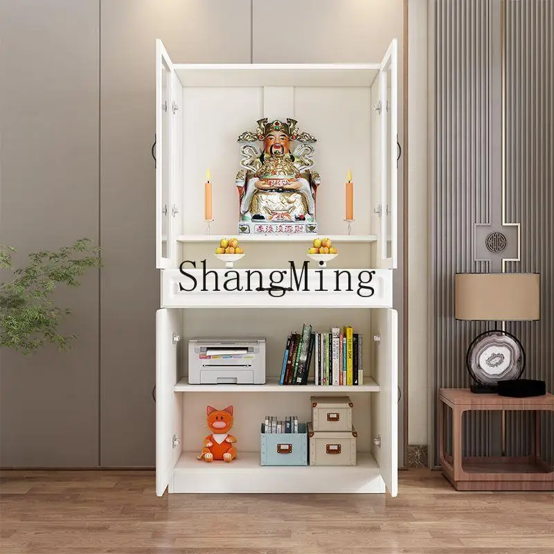 

ZYY modern light luxury offering table Buddhist platform household Bodhisattva offering table glass door God of Wealth cabinet