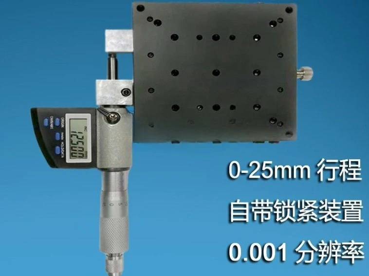 Micrometer SEMX80-AS Micrometer Digital Displayed 80x80mm 0.001mm Linear Translation Stage Micrometer Roller