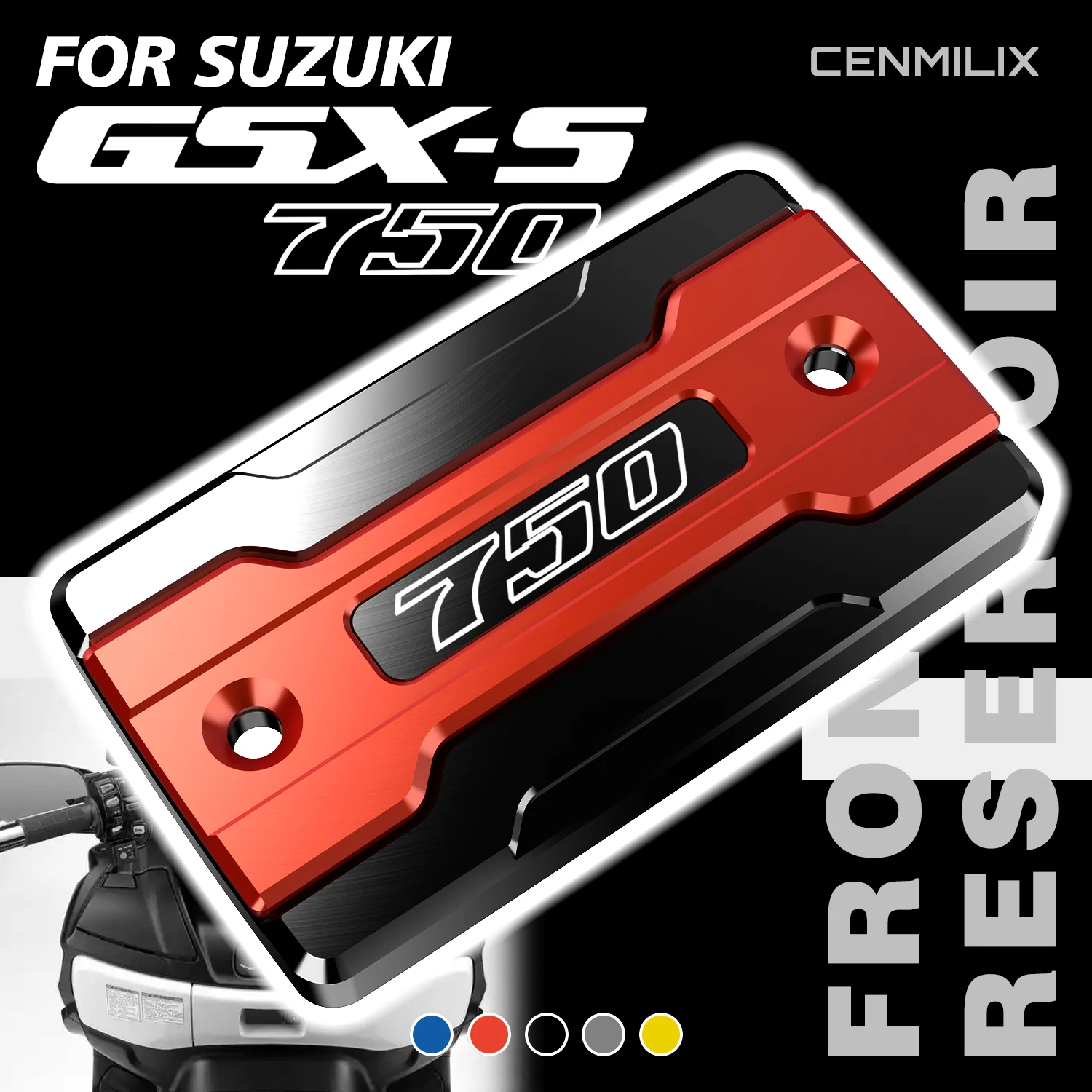 

For Suzuki GSXS 750 GSXS750 GSX-S750 GSX-S Accessories Motorcycle Oil Filler Cap Front Brake Oil Fluid Reservoir Cover Cap CNC