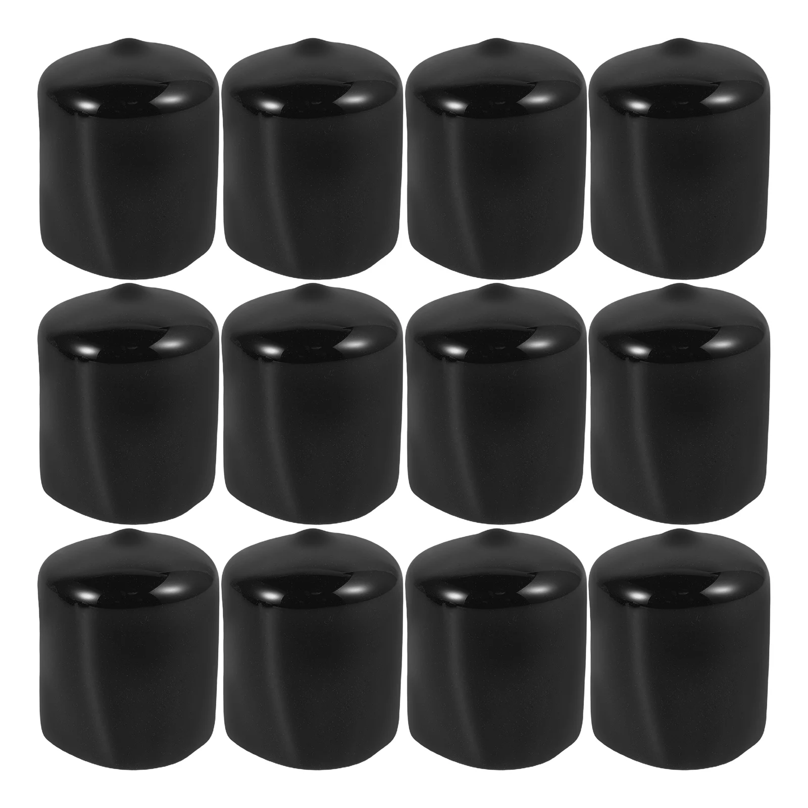 12pcs Plug Caps Flexible Thread Protector Screw PVC Anti Cut Protection End Cap Plugs Pvc Cap Anti Hardware