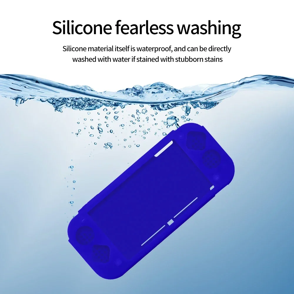 Silicone Case For Nintendo Switch Lite Non-Slip Cover Half Pack Case TPU Soft Rubber Solid Color Protective Shell For SwitchLite