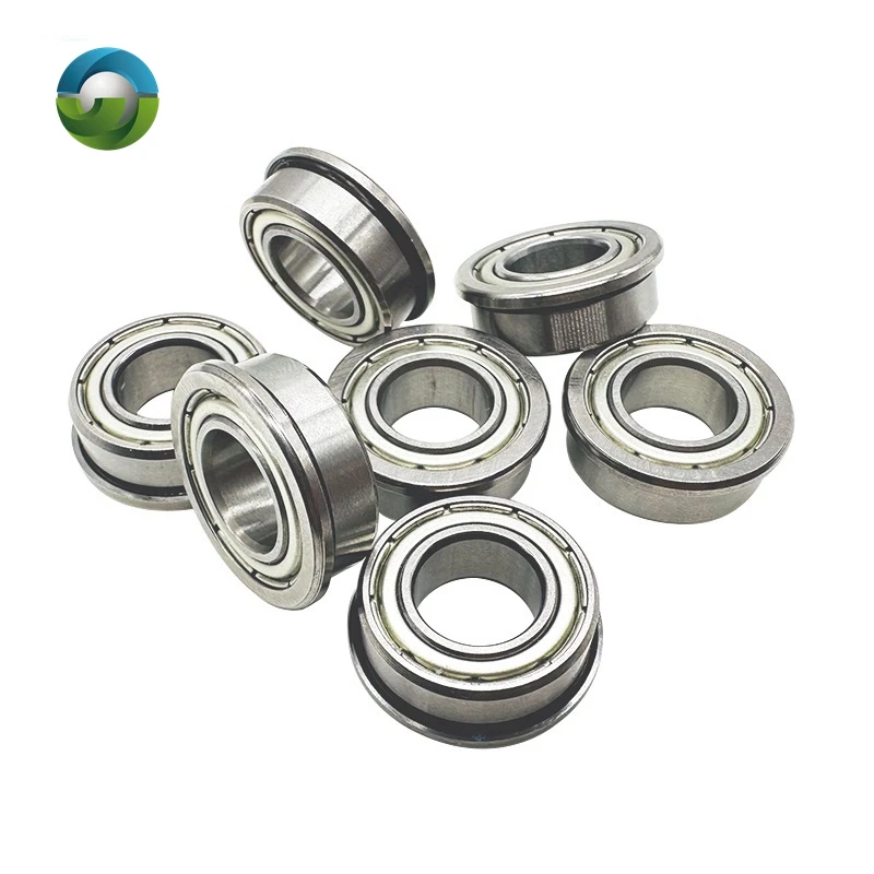 4PC F63800ZZ Flange Bearing 10x19x7 mm ABEC-7  Double Shielded Deep Groove Flanged F63800 Z ZZ Ball Bearings F63800-2Z F63800Z