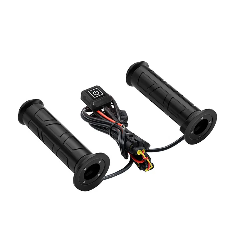 ATV UTV Heated Handlebar Grips Waterproof Adjustable Temp Motorcycle Heated Grip Kit for Snowmobile