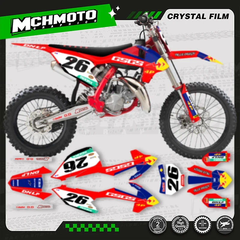 

MCHMFG For GASGAS MC85 2021 2022 MOTO New Style Custom Team Graphics Decal Sticker Kit 001
