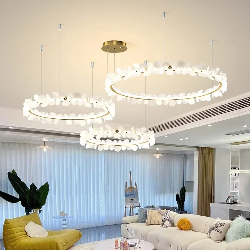 Modern light luxury living room chandelier lighting Ceiling lamps hanging light led chandeliers for the living room indoor light