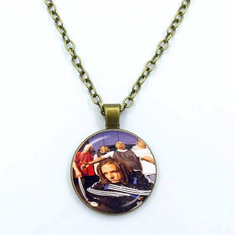 Hip Hop Korn Music Rock Band Punk Band Glass Dome Cabochon Pendant Fashion Crystal Jewelry