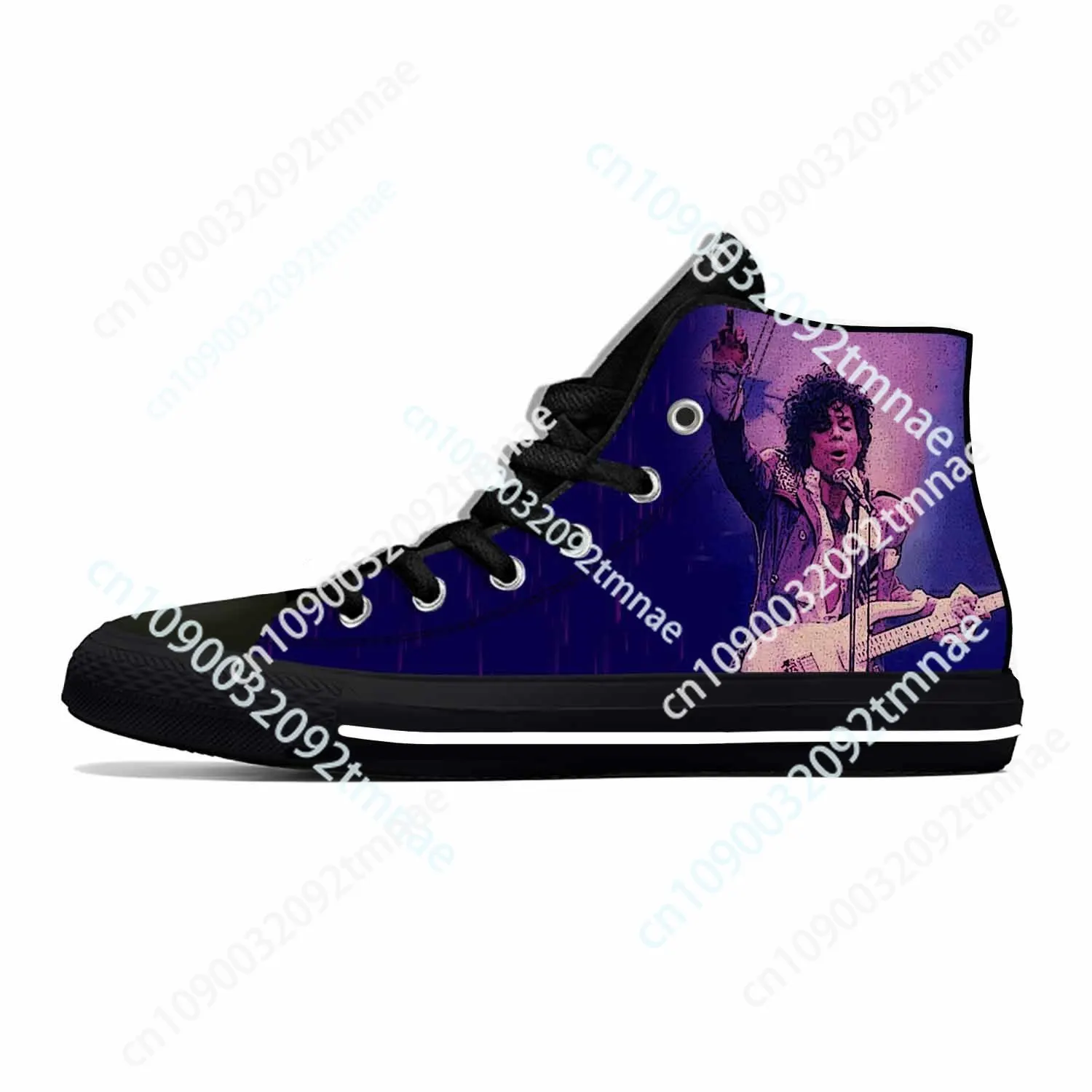 Zapatillas de deporte transpirables de alta calidad para hombre y mujer, zapatos casuales de la cantante de música Prince Rogers, Belle, púrpura, lluvia, novedad de verano