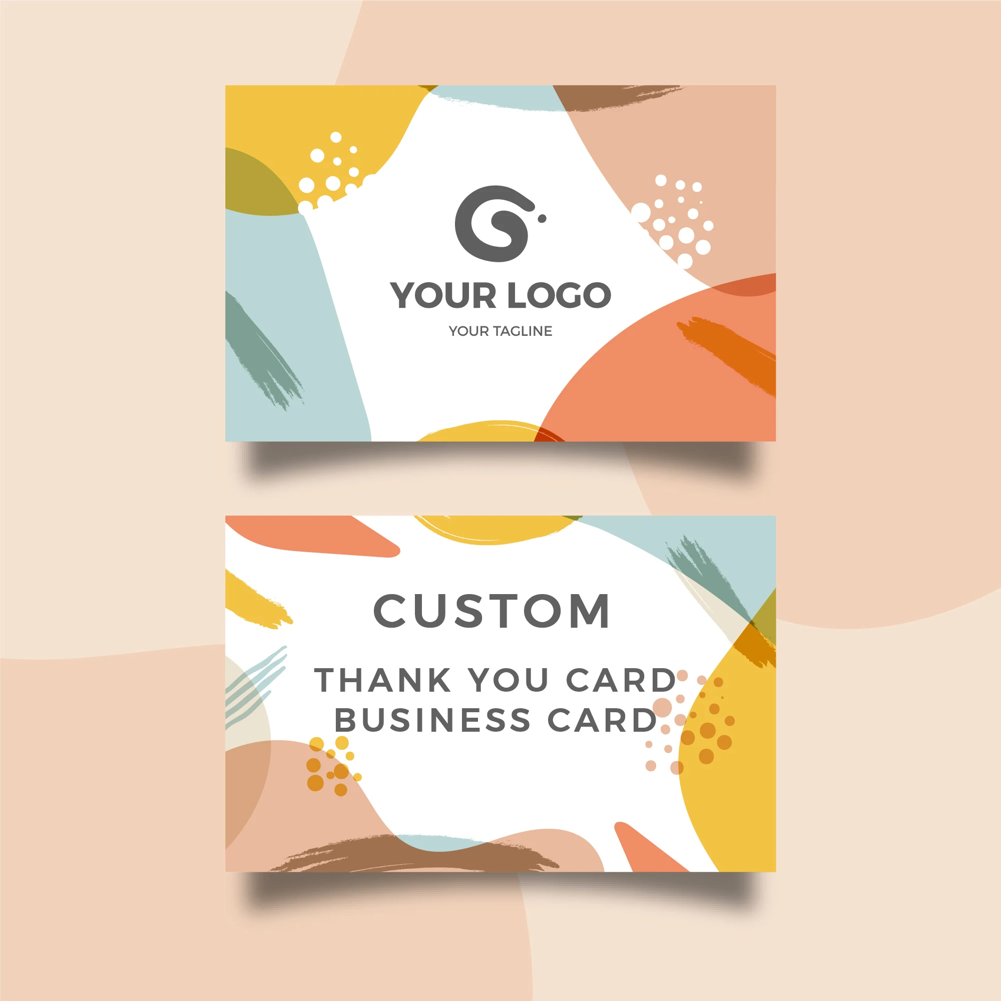 Custom Business card Thank You Cards Full color double-sided printing Gift decoration card Personalized logo Wedding invitation