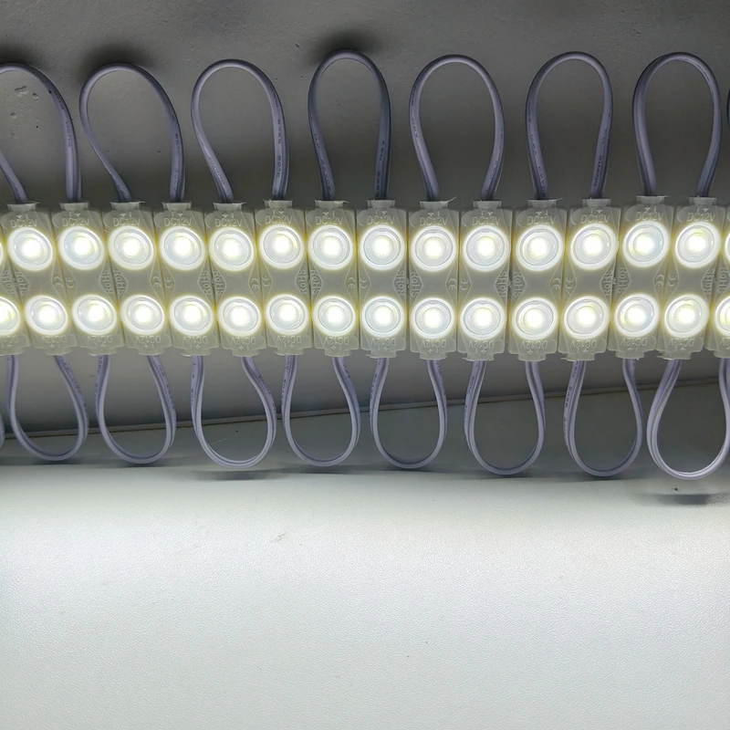 200pcs DC12V 2835 2LED Module Injection Outdoor Waterproof IP67 Strip Light for Shop Signboard Advertisement Sign Letter Decor