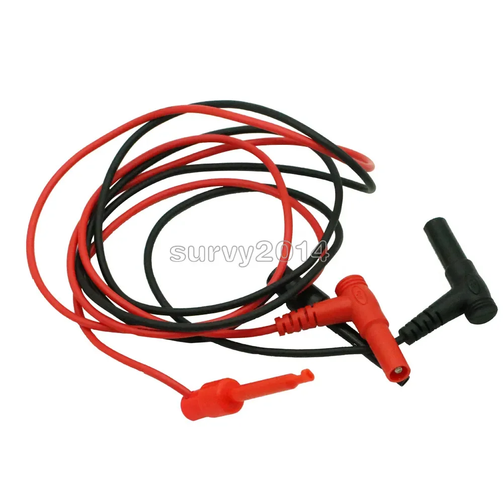 1Pair Banana Plug To Test Hook Clip Probe Cable For Multimeter Test Equipment