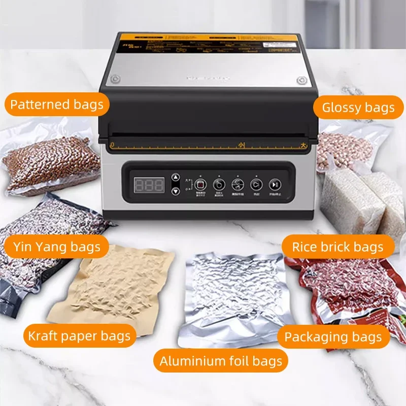 Wysokowydajny, inteligentny, regulowany rozmiar torby Trwały tryb pompuania zewnętrznego Maszyna do pakowania próżniowego w proszku z czystym płynnym sosem