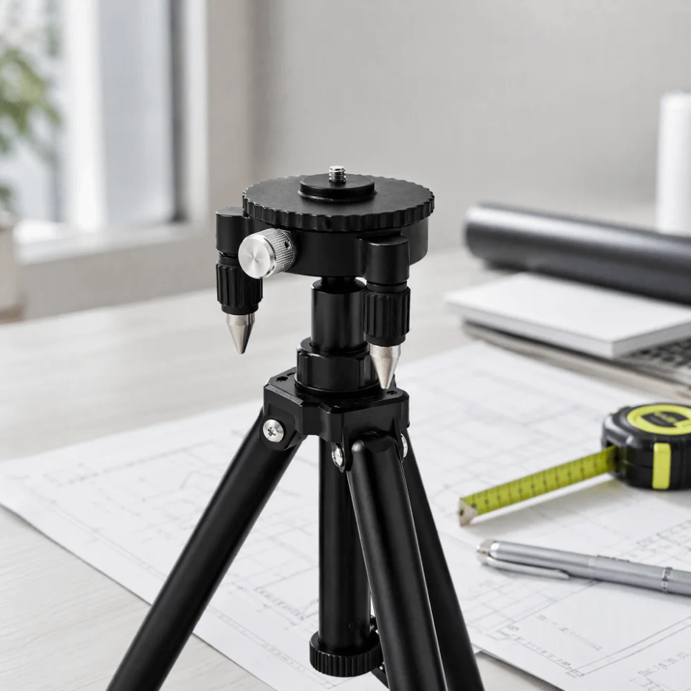 Fine Adjust Fine Adjust Level Base Screw Mount 3 Foot Support Tool Stand Rotary Dial Universal Fit Tripod Base Construction Job