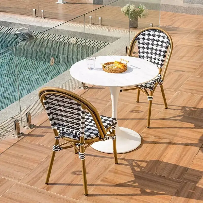 

Furniture Natural Sets Designer Outside Minimalist Garden Retro Wood Garden Furniture Sets Nordic Adult Tuinmeubelen Decorations