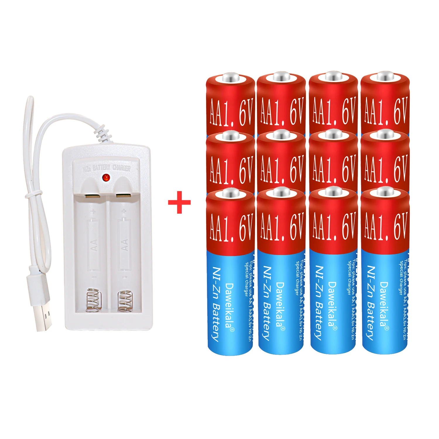 New Technology Can Charge 100% Aa1.6v Ni-Zn Battery, 3800 MAH Can Replace The Rechargeable Battery AA 1.5V Aa1.2v Battery