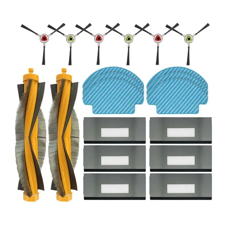 Набор аксессуаров B15C для пылесоса Ecovacs Deebot M80/M80 Pro DT85/DT83 DM81/DM85, основная щетка, боковая щетка, фильтр Hepa, швабра