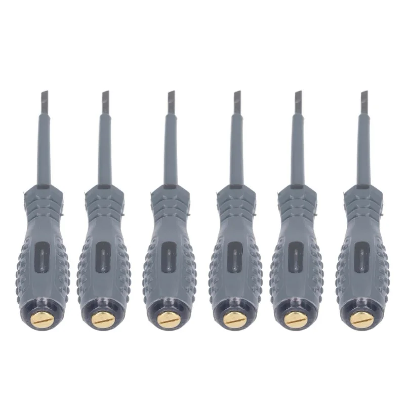 6 Pcs Voltage Tester LED Color Light High Brightness Non Contact Electrical Tester Pen For Maintenance Slot