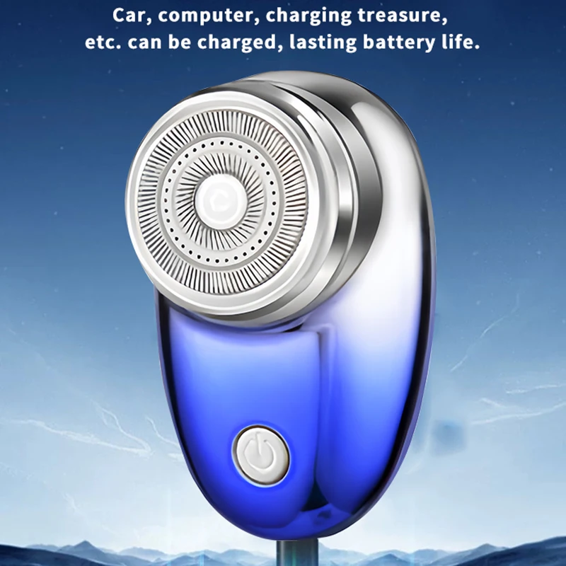 Kemei KM-C52 ماكينة حلاقة كهربائية للرجال حجم قصير ماكينة حلاقة الوجه الصغيرة USB قابلة للشحن المحمولة أداة تهذيب اللحية سلامة الحلاقة